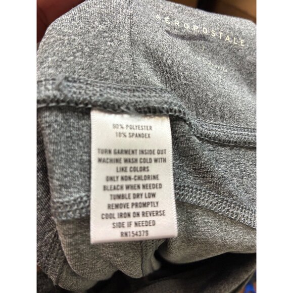 Aeropostale Leggings Athletic Yoga Gym Workout Gray Size Small - Picture 7 of 7